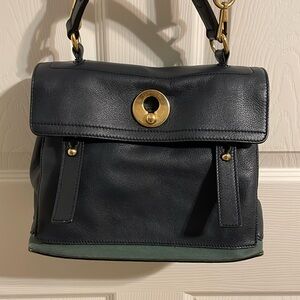 YSL CrossBody Leather and Canvas Bag